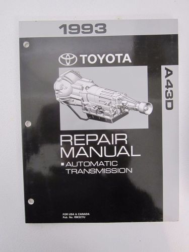 1993 toyota repair manual automatic transaxle  camry  a140e