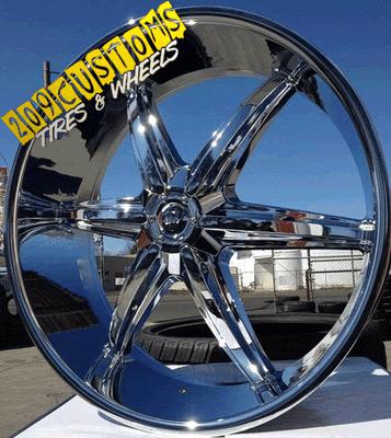 (4) 24" inch rims wheels tires pw 18 tahoe silverado suburban escalade gmc