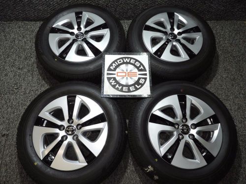 2016 prius 15&#034; factory oem wheels caps p195/65r15 bridgestone tires 2004-2016