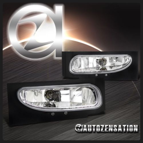 94-98 ford mustang clear bumper fog lights lh+rh