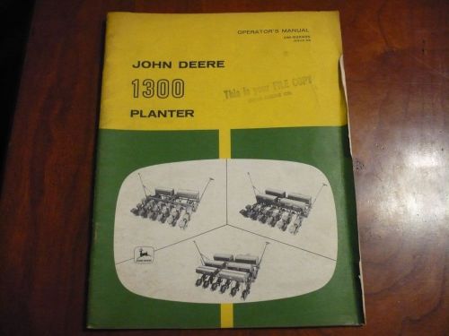 John deere 1300 planter operators manual om-b25435 a9 service