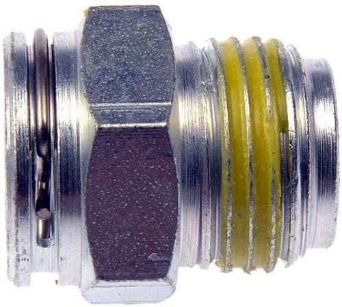 Dorman # 800-605 transmission line connector with a 3/8 tube x 5/8-18in. thread.