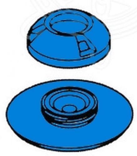 Perfix pack of 100 blue females with counter plates for fabric installation
