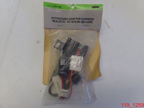 Nos radioshack 270-755 autosound adapter harness realistic to 1978-86 gm cars