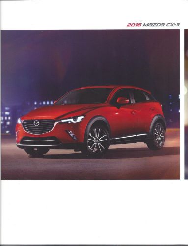 2016  mazda cx-3-3 sport touring &amp; grand touring  34 page brochure mint look wow
