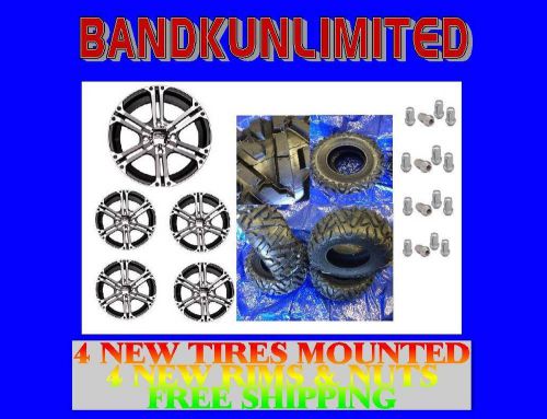 Polaris 500 sportsman  new itp ss212 rims &amp; 25x8-12 25x10-12 trilobite tire kit