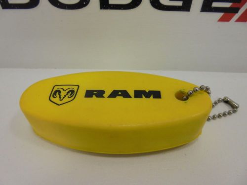 New dodge ram yellow float floatation key chain tag