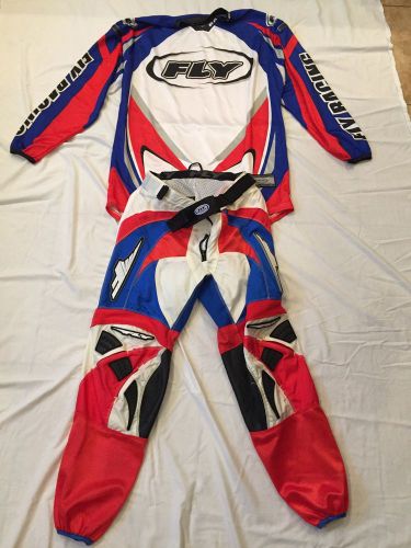 Motorcross/ dirtbike jersey and pants like new: red blue white