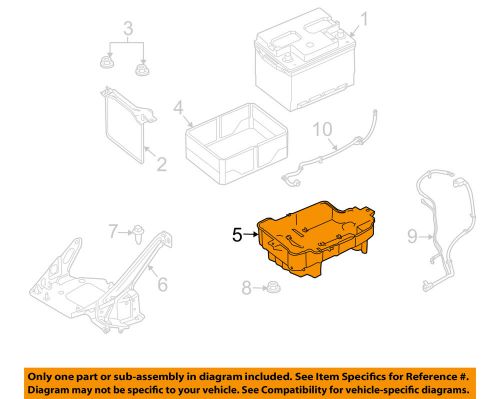 Ford oem 08-11 focus 2.0l-l4-battery tray 8s4z10732a