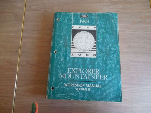 1998 ford explorer / mountaineer factory service shop manual - volume 2 only