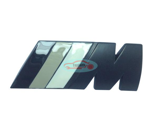 Black gray metal rear badge emblem sticker decal for m5 m3 m6 ///m3 e90 e92 e93