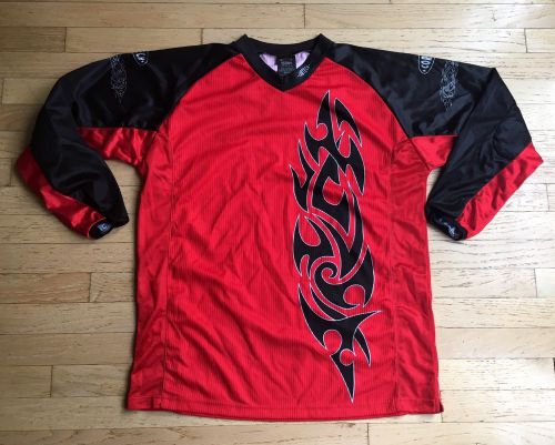 Men&#039;s cortech dirt biking shirt, medium, red/black