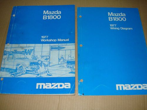 1977 mazda b1800 workshop manual set
