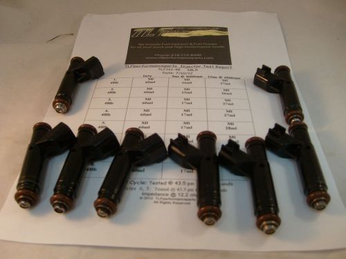 Ford racing ev6 2005-09 mustang gt 48#lbs/hr set of  8 direct fit fuel injectors