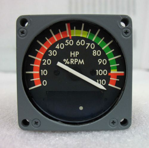 Gulfstream iii % hp rpm indicator p/n 1159scf312-2 w/8130