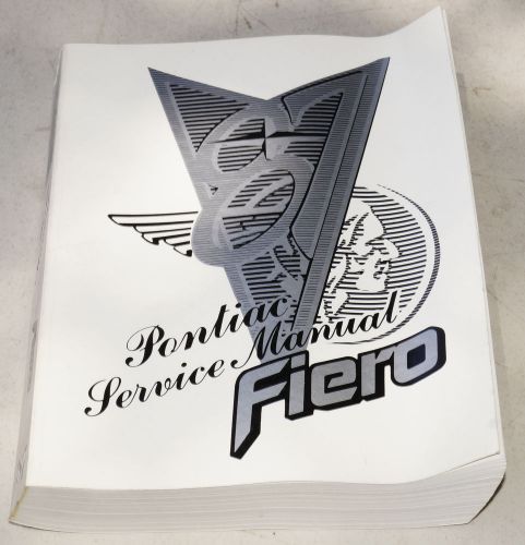 Nice 1987 pontiac fiero oem service shop manual repair book
