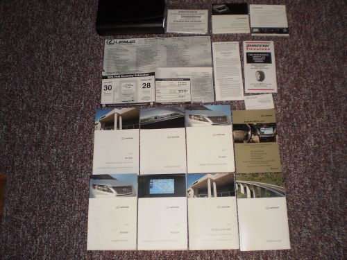 2010 lexus rx 450h complete suv owners manual books nav guide case window label