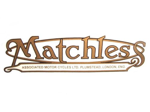 Matchless bike colliers rear mudguard sticker brand new