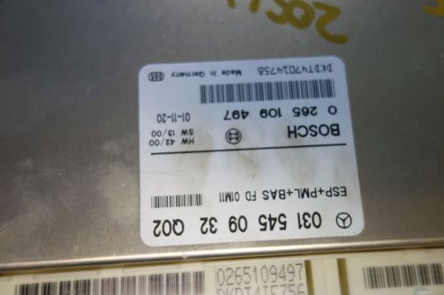Abs control module mercedes benz s430 s500 s class 2001 2002 0315450932 esp s 55