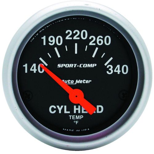 Autometer 3336 sport-comp electric cylinder head temperature gauge