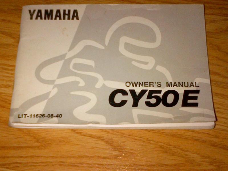 1993 yamaha factory owners manual slightly used cy50e jog 50