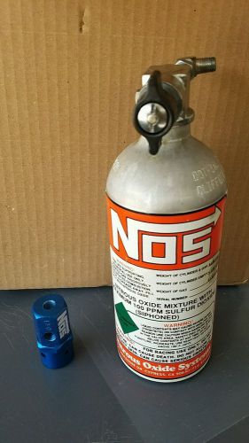 Nos nitrous oxide 2lb bottle with regulator no reserve excellent condition