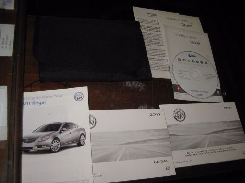 2011 buick regal owners manual w/case and cd