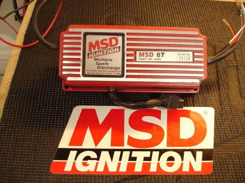 Msd #6400,#6400 ignition--serial#79146--  tested,guaranteed to work.--
