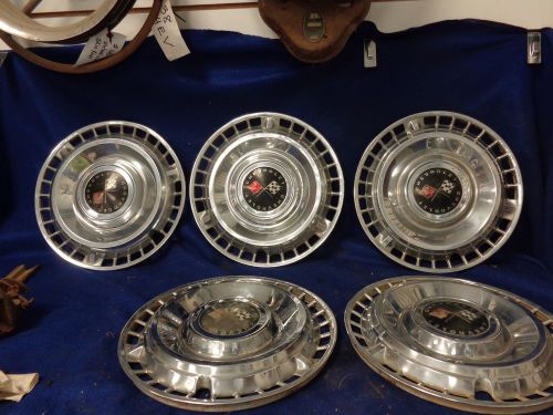 1961 chevrolet impala hubcaps, 14&#034; set of 5