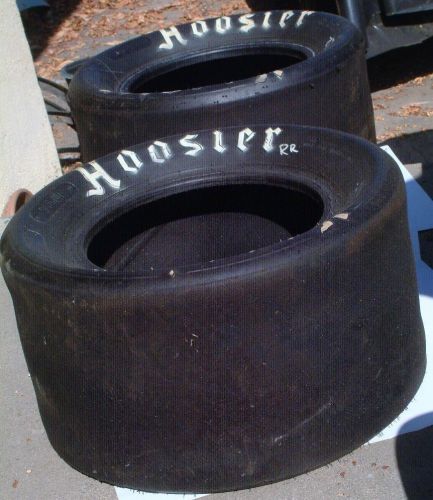 Hoosier racing slicks for 13 inch rim pair for the rear