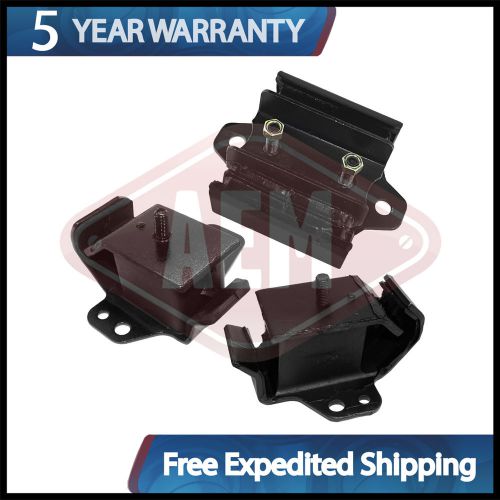 Transmission engine mounts front left right set 2.4 l for nissan frontier