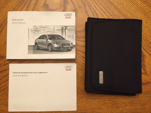 2010 audi a4 owner&#039;s manual stock #047