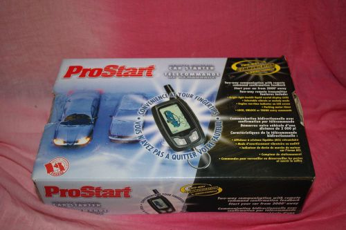 Prostart remote car starter with lcd screen.door &amp; trunk release as well