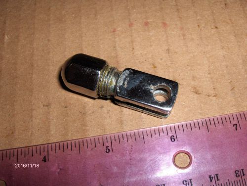Harley knucklehead,flathead chrome springer front brake cable lower connection