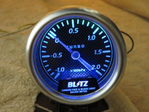 Blitz carbon face &amp; black light boost gauge meter blm