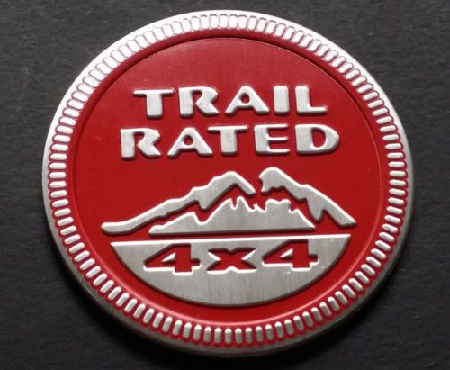 Hot 2x trail rated 4x4 nameplate emblem sticker jeep wrangler grand cherokee