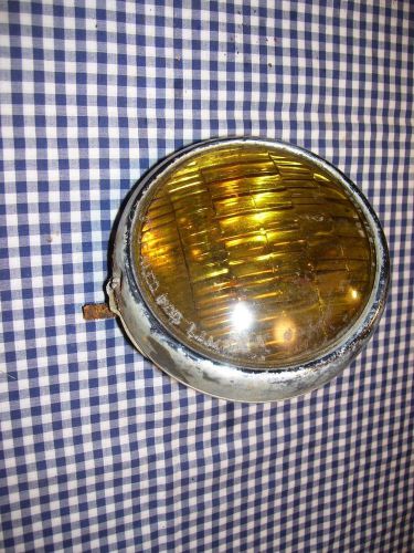 Vintage antique hot rat rod car blc 2002c 5 3/4&#034; amber chrome fog light
