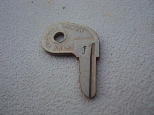 Omc evinrude johnson oem key #1 stamped. series 73 pistol grip 1973 to 1977