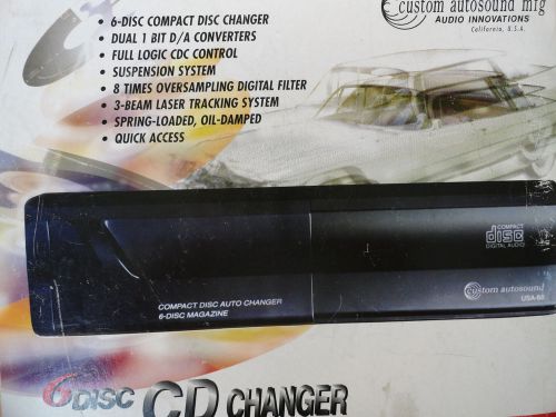 Custom autosound usa cd60  6 disc cd changer  great for vintage-classic vehicle