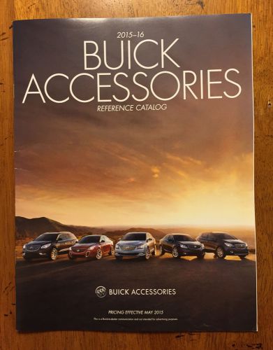 2015-2016 buick accessories catalog brochure