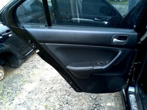 Interior door trim panel left rear black/a leather 07 2007 acura tsx
