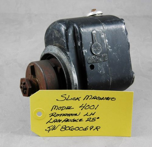 Aircraft magneto, slick 4001 with impulse coupling.