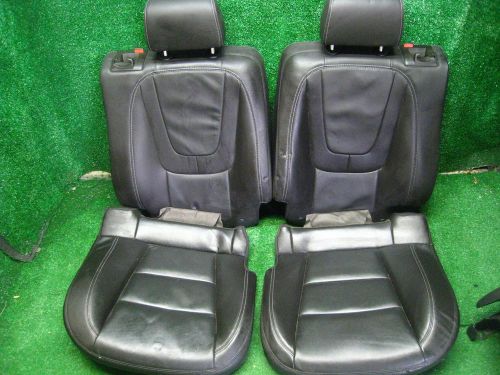 2013 chevy volt hybrid rear passenger black leather bucket seats