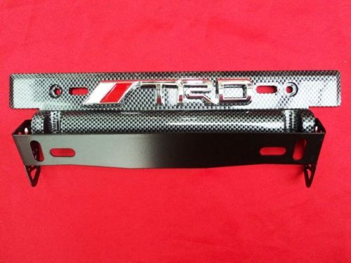 Toyota trd sport tivo ae 86 kevlar carbon license plate frames frame tag holder