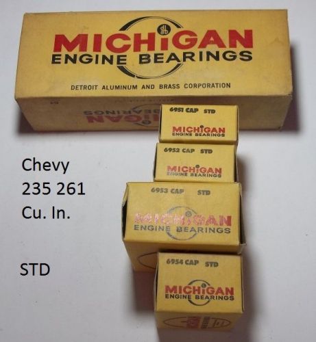 Michigan engine bearings 827 p std chevrolet 235 261 cu in n.o.r.s. usa