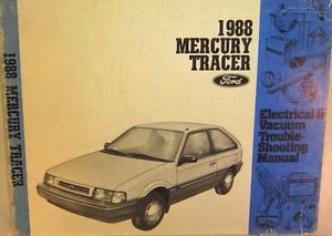 Mercury 1988 tracer electrical &amp; vacuum troubleshooting original shop  manual