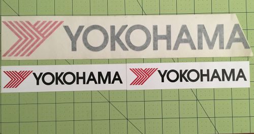 Yokohama tires lot of 3 vintage die cut decals stickers import racing drift jdm