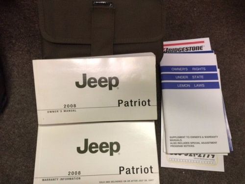 Oem 08 2008 jeep patriot all models owner&#039;s manual book free shipping!