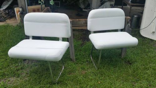 1996 215 sea ray express cruiser bench seat chairs captains chair set