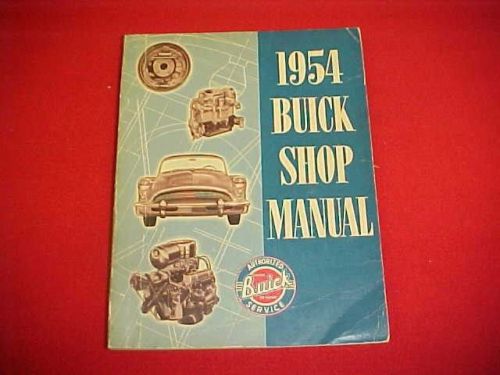 1954 buick original service shop manual repair 54 + wiring diagrams oem factory
